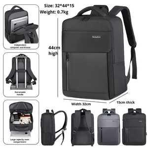 New Laptop <b>Backpack</b> Fashion Men's Business Waterproof Oxford Zipper Multi-Functional Travel <b>Backpack</b> - Product Image 2