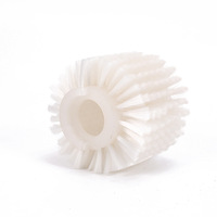 Roue de brosse de nettoyage industriel sur mesure petit rouleau de dépoussiérage Filament de nylon manche en plastique creux 10-50mm de diamètre