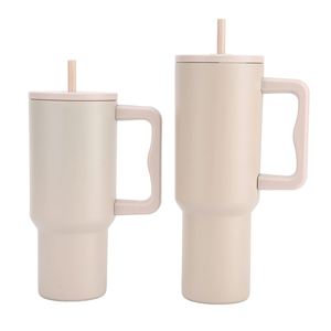 Gobelet isotherme de voyage pour voiture H4.0 avec poignée, 40 oz, couvercle, paille, antidérapant, conception personnalisée OEM ODM - Product Image 1