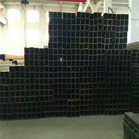Tubo de Acero Cuadrado al Carbono Laminado en Caliente Q235B Q355B, Tubería de Acero Cuadrada Soldada para Construcción de Estructuras Metálicas