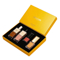Boîtes d'emballage cadeau de beauté personnalisées pour emballage de papier de rouge à lèvres vernis à ongles et brillant à lèvres avec gaufrage et stratification mate