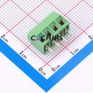 1546551-4 Screw Terminal Block Through hole Component (THT),P=3.5mm Connector 1x4P 3.5mm Green Through Hole - Product Image 2