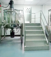 Cuve mélangeuse en acier inoxydable avec agitateur et chauffage électrique, cuve de mélange à double enveloppe pour la fabrication de savon liquide