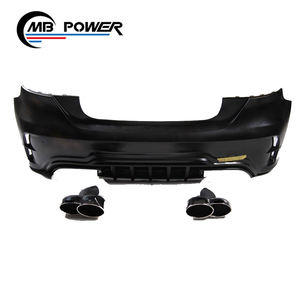 Kit de carrocería de clase A para W176 A180 A200 A250 A260 A45 estilo A FRP 2013-2016 faldones laterales del parachoques delantero puntas de escape - Product Image 6