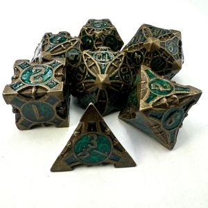 High Quality Matte Metal Polyhedral <b>Dice</b> <b>Set</b> RPG DND Game <b>Dice</b> - Product Image 3
