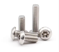304 acier inoxydable Torx tête cylindrique vis de sécurité antivol tête de bouton à Six lobes boulons inviolables système de mesure métrique