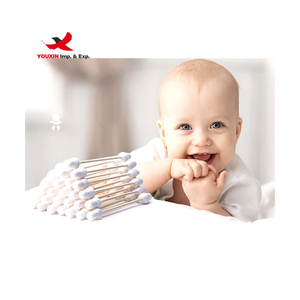 Hisopos de Algodón de Bambú 100% Biod FENGFLY de Alta Calidad con Doble Punta, 50 Unidades en Caja Cuadrada, Descuento por Compra al por Mayor - Product Image 6