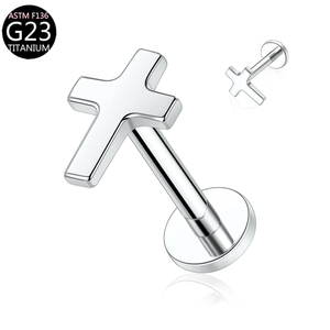 थोक G23 मूल मॉडल बॉडी गहने टाइटेनियम मिश्र धातु धातु धातु की कार्टिलेज स्टड नाक की अंगूठी हृदय आकार ट्रेंडी - Product Image 5