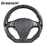 Setir Mobil Serat Karbon untuk Mazda 3 Model Flat Bottom Racing Wheel Gaya F1 Peningkatan Performa Interior