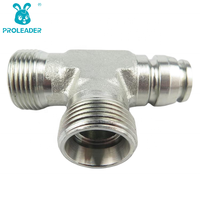 Adaptador de Tubo Tipo CC CD-W con Rosca Métrica Estándar, Conector Hidráulico para Mangueras, Conexión en T para Tuberías de Aceite