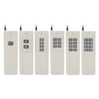 Fabricant universel OEM ODM 1/2/4/6/8/12 clé 433mhz Code d'apprentissage multi-boutons EV1527 Télécommande de porte de garage YET2116