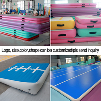 Tapis de gymnastique gonflable personnalisé pas cher, Air Track de 8 pouces d'épaisseur, tapis de gymnastique pour enfants, certifié CE, garantie 1 an