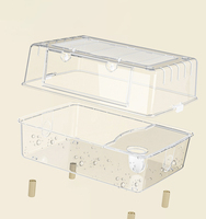 Nouveauté Cages pour animaux de compagnie de haute qualité Cage pour hamster en acrylique plexiglas à grand espace
