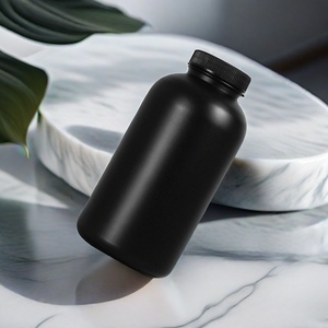 100cc 200cc 500cc 1000c Negro Cuidado DE LA SALUD Tableta Contenedor de polvo Boca ancha Cápsula de píldora de vitamina vacía <span class=keywords><strong>Botella</strong></span> de plástico - Product Image 3