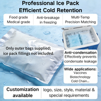 Sac extérieur pour poche de glace plate, résistant au froid et à l'humidité, en non-tissé thermoscellable, emballage vide personnalisé pour consommables de la chaîne du froid
