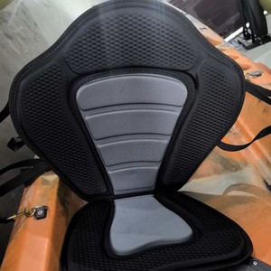 Coussin de siège de kayak laminé noir en tissu Oxford de luxe 1,2 kg, sac de transport rigide 4m pour usage fluvial avec dossier, pour e-commerce transfrontalier - Product Image 1