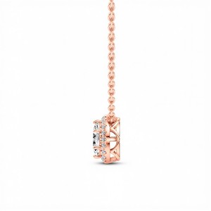 Colgante Clásico con Diamante Cultivado en Laboratorio de Corte Marquesa de 0.50 Ct, Color VVS VS EF, Plata de Ley 925, Oro de 10KT 14KT 18KT, Joyería para Uso Diario - Product Image 2