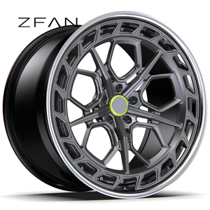 Rines ZFAN de 18-22 Pulgadas, 5x112 5x114.3, Forjados en Fibra de Carbono 6061-T6, Cromados y Pulidos, Diseño Cóncavo, Compatibles con Mercedes GTR Urus C8 <span class=keywords><strong>Mustang</strong></span> - Product Image 1