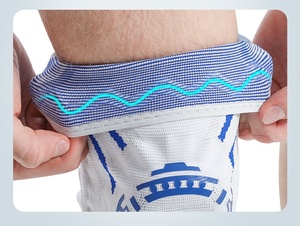 Genouillère de protection professionnelle pour le sport – Légère, respirante, en nylon/spandex, avec fermeture à cordon, idéale pour le basketball, la course à pied et soulager la douleur - Product Image 4