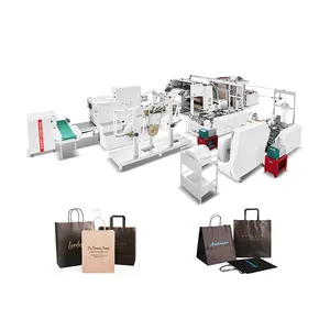 Máquina de saco de papel totalmente automática, preço barato, máquina de impressão de saco de papel cáqui, para fazer sacos de papel da marca Kete