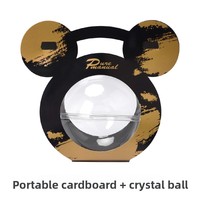 Boîte d'emballage de boule transparente de gâteau de mousse de cristal de Noël d'animal de compagnie pour la salade de fruit d'oeuf de noix de coco