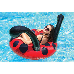 Ladybug Inflatable Pool Float 120Cm Dual User Novelty Swim Ring For Water Party Floating Fun - Product Image 2