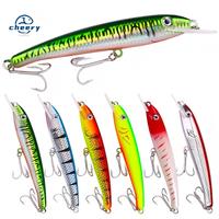 CHEERY Leurre Artificiel Dur de Type Minnow pour Plongée Profonde 30g 44g, Leurre Bionique pour Pêche en Mer pour Poissons d'Eau Salée, Vente en Gros ABS