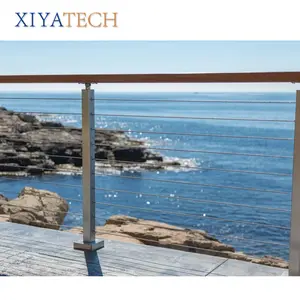 سياج الدرج من XIYATECH مصنوع من الفولاذ المقاوم للصدأ 304 تصميمات ملحقات سياج الشرفة والحواجز