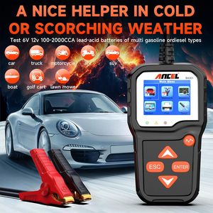 2025 ancel ba301 kỹ thuật số tự động công cụ Chẩn đoán 6V/12V pin Tester 100-2000 CCA ô tô tải alternator Tester - Product Image 6