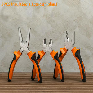Juego de 3 Pinzas Aisladas con Pinzas Combinadas, de Punta Larga y de Corte <span class=keywords><strong>Diagonal</strong></span> - Product Image 5