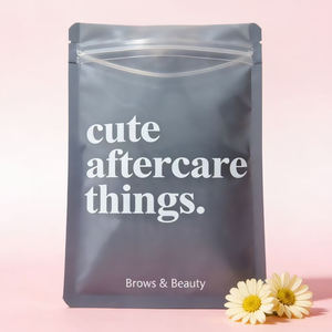 Bolsas Ziplock Impresas Personalizadas, Bolsa de Plástico Translúcida para Cosméticos, Envase para Lociones para el Cuidado de la Piel - Product Image 1