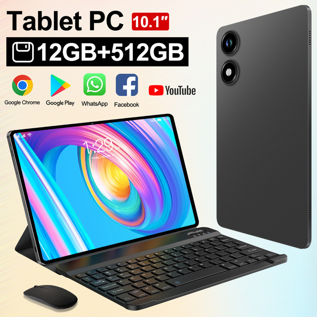 Tablet PC Global Smart Tablet 5G 12GB 512GB 10.1 Inch HD 32MP 10 Core Unlocked