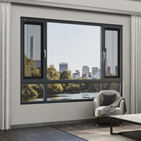 Fenêtres à battants en aluminium de conception moderne, très vendues, portes et fenêtres en aluminium pour la maison, fenêtres en PVC, fenêtres en verre, fenêtres en aluminium