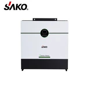 SAKO SUNSEE AMERY Inverter Tenaga Surya, Kualitas Tinggi Off Grid 5KW 48V 110V Pengendali MPPT 20KW Dc Ac, Inverter Daya Sinus Murni