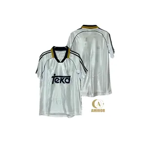 Camisa retrô 98 00 para futebol em casa e fora de casa, camiseta de jogador Real Madrid, camiseta Maillot Real Madrid, camisa de futebol