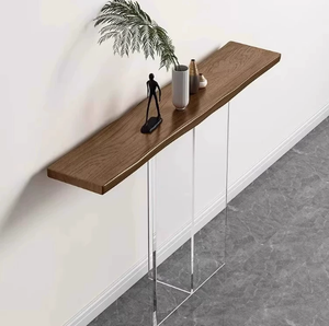 Mesa de Entrada de Madera Maciza Fabricada en Fábrica, Mesa <span class=keywords><strong>Suspendida</strong></span> de Acrílico, Muebles de Sala de Estar de Estilo Neoclásico Chino, Muebles de Entrada - Product Image 3