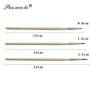 Vente en gros OEM ODM de pinceaux pour <span class=keywords><strong>peinture</strong></span> acrylique cheveux nylon Set de pinceaux de <span class=keywords><strong>peinture</strong></span> pinceaux de détail miniatures - Product Image 6