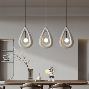 Luminaire suspendu LED <span class=keywords><strong>G9</strong></span>, design micro-ciment trichromatique pour salles à manger, salons, hôtels, chambres et bureaux à domicile - Product Image 1
