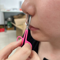 Fabrieksmatige mini-manicureschaartjes, wenkbrauwschaartjes, neushaarschaartjes met stompe punten