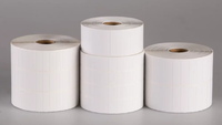 Ruban d'étanchéité de matériau fragile sur imprimante d'autocollant adhésif de boîte de carton rouleaux vierges imperméables de taille personnalisée hypervisqueux