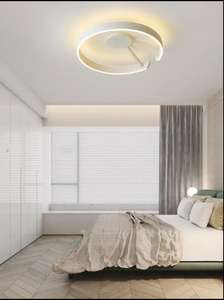 Lámpara de techo led regulable de montaje empotrado para dormitorio y sala de estar con luz redonda de diseño moderno - Product Image 2