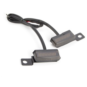 אישור Emark זורם מים אוניברסלי מיני LED אופנועים הפעילו אות אור בלם מצמד מנוף Flashers עבור הארלי XL883 - Product Image 4