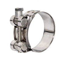 Collier de serrage pour tuyau 3A DIN 1\" 2\" 3\" en acier inoxydable 316 304, collier de serrage sanitaire pour tuyau poli