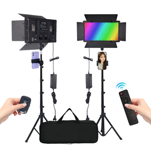 Kit d'éclairage vidéo LED RGB U600 avec trépied pour studio, diffusion en direct et YouTube - Product Image 1