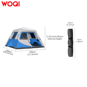 Tienda de campaña WOQI Instant Cabin para 4/6/8 personas, resistente al agua con lluvia extraíble, fácil configuración para campamentos familiares - Product Image 4