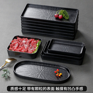 A5 New Xiangyuan <b>Melamine</b> Tableware - Hot Pot Restaurant Special <b>Plates</b>, Commercial Dishes, Barbecue <b>Plates</b>, Imitation - Product Image 2