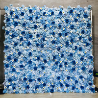 Latar Belakang Bunga Biru Royal SW, Latar Belakang Pernikahan Bunga Biru Dongker, Bunga Mawar Sutra Biru Debu