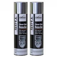 Canettes de peinture en spray thermique, vernis à laque bleue, effet argent scintillant, meilleur prix
