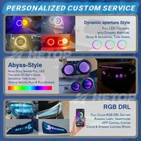 Feux arrière transparents HETOP W206 Classe C 2022-2026, feux arrière personnalisés transparents RGB, feux de voiture, feux arrière DRL pour Benz
