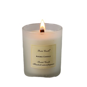 Vela Aromática de Cera de Soja Hecha a Mano en Vaso de Vidrio Premium, Diseño de Rosas, <span class=keywords><strong>Pilar</strong></span>, Vainilla, Aceite Natural, Sin Humo, en Caja de Regalo, Decoración para Fiestas - Product Image 5